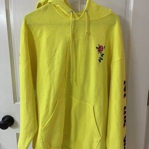 By SAMII RYAN Rose  Checkerboard Pullover Hoodie Love Me Or Let Me Go Size M